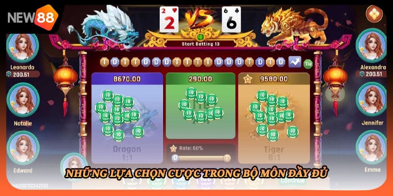 Những lựa chọn cược trong bộ môn đầy đủ